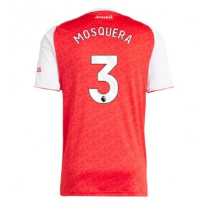 Arsenal Cristhian Mosquera #3 Hjemmebanetrøje 2025-26 Kortærmet